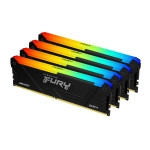 ОЗУ Kingston FURY Beast RGB KF426C16BB12AK4/64 (DIMM, DDR4, 64 Гб (4 х 16 Гб), 2666 МГц)