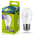 Ergolux LED-G45-9W-E27-6K