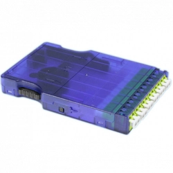 Оптический кросс Hyperline Корпус кассеты для оптических претерминированных решений 6 дуплексных портов LC/APC PPTR-CSS-1-6xDLC-SM/GN-BL