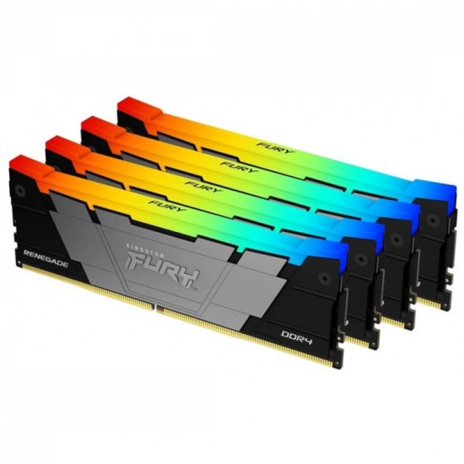 ОЗУ Kingston FURY Renegade RGB KF436C16RB2AK4/32 (DIMM, DDR4, 32 Гб (4 х 8 Гб), 3600 МГц)