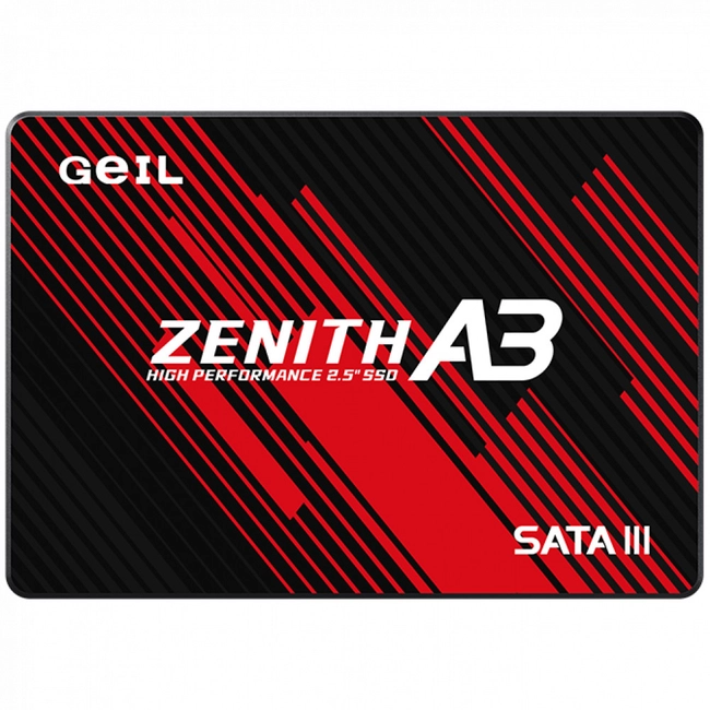 Внутренний жесткий диск Geil Zenith A3 GZ25A3-1TB (SSD (твердотельные), 1 ТБ, 2.5 дюйма, SATA)