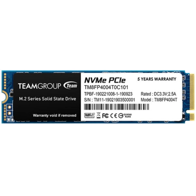 Внутренний жесткий диск Team Group MP34 TM8FP4004T0C101 (SSD (твердотельные), 4 ТБ, M.2, PCIe)
