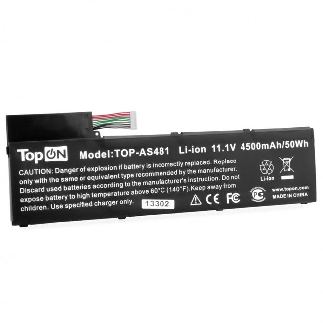 Аккумулятор для ноутбука TopON TOP-AS481 103182