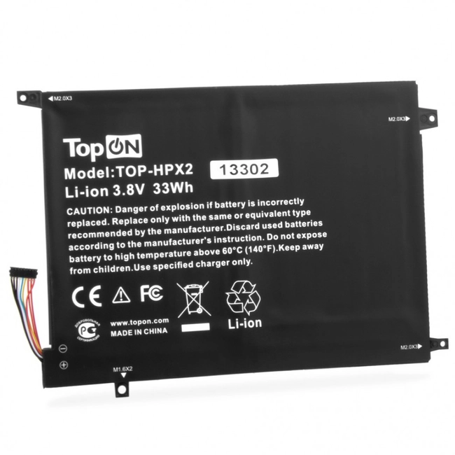 Аккумулятор для ноутбука TopON TOP-HPX2 103335