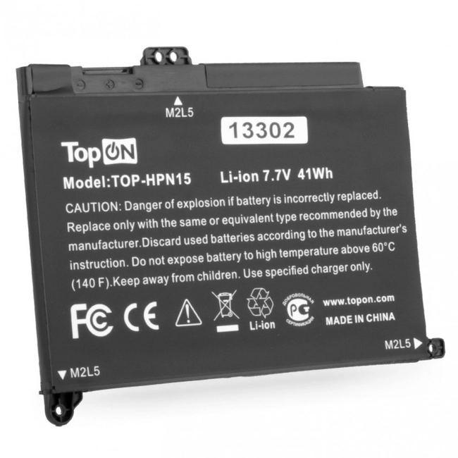 Аккумулятор для ноутбука TopON TOP-HPN15 103298