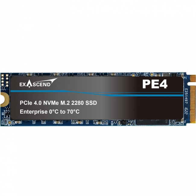 Внутренний жесткий диск Exascend PE4 EXPE4M3840GB (SSD (твердотельные), 3840 ГБ, M.2, PCIe)