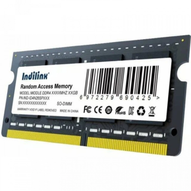 ОЗУ Indilinx ID4N26SP16X IND-ID4N26SP16X (SO-DIMM, DDR4, 16 Гб, 2666 МГц)
