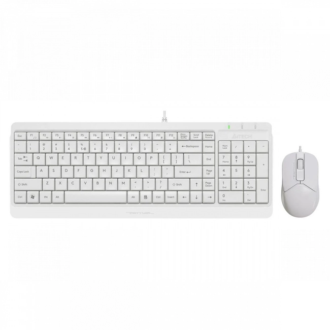 Клавиатура A4Tech F1512S/WHITE (Проводная, USB)