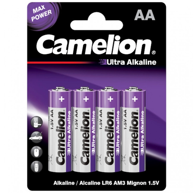 Батарейка CAMELION Ultra Alkaline LR6-BP4UT