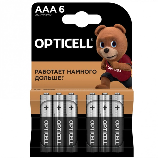 Батарейка Opticell BASIC AAA 6 PCS 5051007