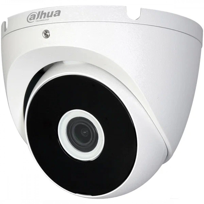 IP видеокамера Dahua DH-HAC-T2A41P-0280B (Купольная, Уличная, Проводная, Фиксированный объектив, 3.6 мм, 1/2.7", 4 Мп ~ 2560×1440 Quad HD)