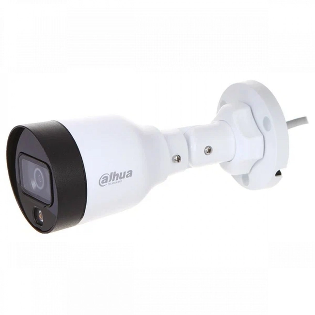 IP видеокамера Dahua DH-IPC-HFW1239S1P-LED-0280B-S4 (Цилиндрическая, Уличная, Проводная, Фиксированный объектив, 2.8 мм, 1/2.7", 2 Мп ~ 1920×1080 Full HD)