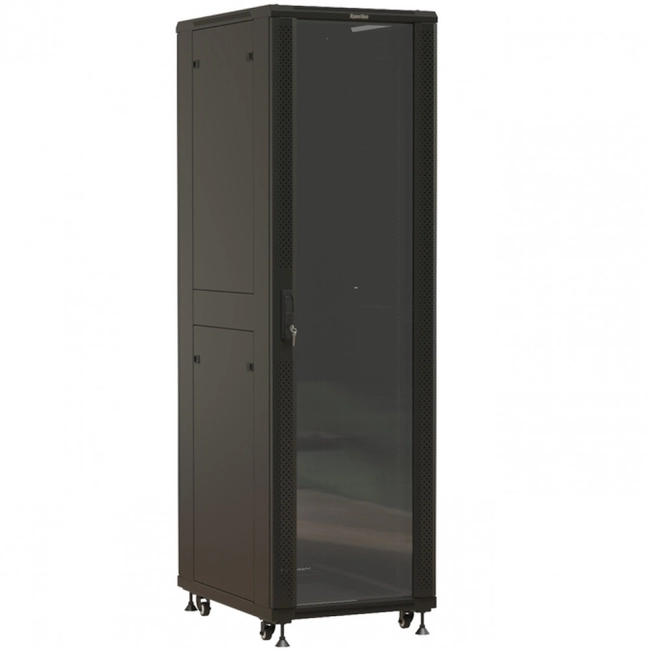 Серверный шкаф Hyperline напольный 19-дюймовый 42U 2055x600х600 мм TTBR-4266-AS-RAL9004