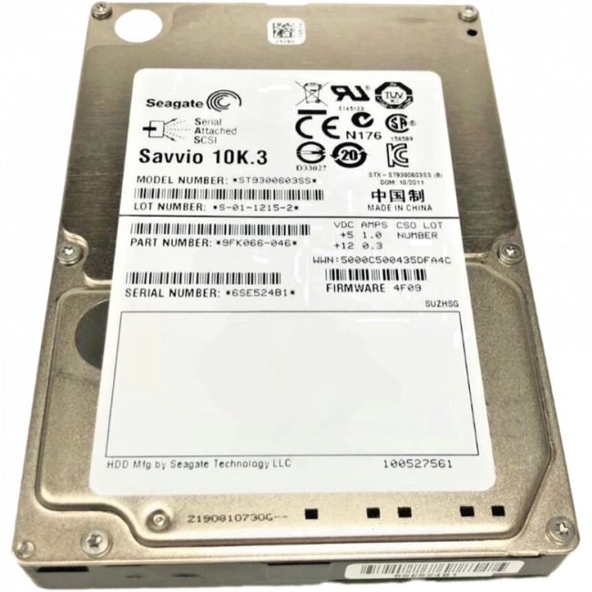 Внутренний жесткий диск Seagate Savvio ST9300603SS (HDD (классические), 300 ГБ, 2.5 дюйма, SAS)