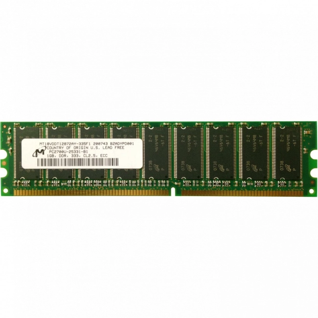 Серверная оперативная память ОЗУ Micron 1 ГБ MT18VDDT12872AY-335F1 (1 ГБ, DDR3)