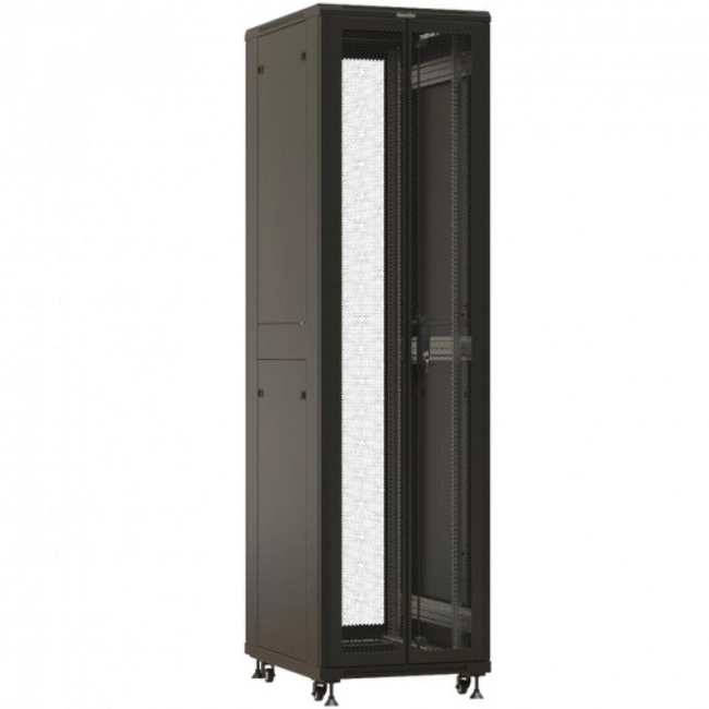 Серверный шкаф Hyperline напольный 19-дюймовый 47U 2277x600х1200 мм (ВхШхГ) TTBR-4762-DD-RAL9004