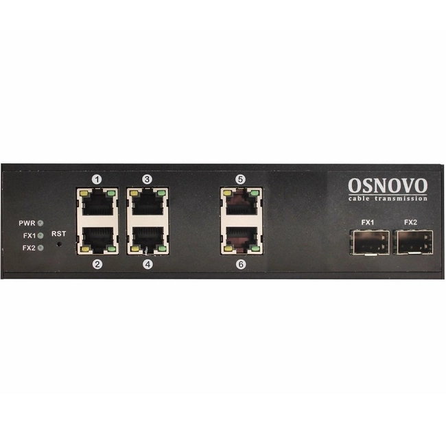 Коммутатор OSNOVO SW-8062/IC (1000 Base-T (1000 мбит/с), 2 SFP порта)