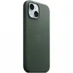 Аксессуары для смартфона Apple Чехол для iPhone 15 FineWoven Case with MagSafe - Evergreen MT3J3ZM/A