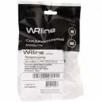 Инструмент для монтажа СКС WRline Проходной адаптер формата Keystone RJ45-RJ45 (8p8c) категория 5е неэкранированный цвет черный WR-CA-KJ-8p8c-C5E