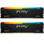 ОЗУ Kingston Fury Beast RGB KF437C19BB2AK2/16 (DIMM, DDR4, 16 Гб (2 х 8 Гб), 3733 МГц)