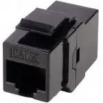 Инструмент для монтажа СКС WRline Проходной адаптер формата Keystone RJ45-RJ45 (8p8c) категория 5е неэкранированный цвет черный WR-CA-KJ-8p8c-C5E