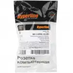 Сетевая розетка Hyperline Розетка компьютерная RJ-45(8P8C) категория 6 двойная внешняя SB1-2-8P8C-C6-WH