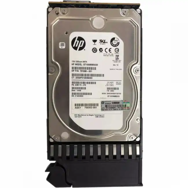 Опция для системы хранения данных СХД HP MSA2 1TB 7.2K 3.5 SATA AJ740A (Диск для СХД)