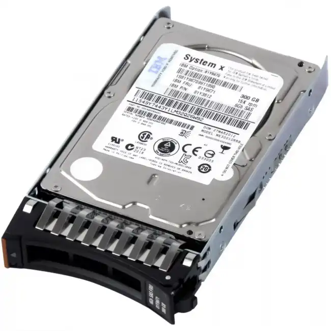 Серверный жесткий диск IBM 300 GB 15K 2.5 SAS HDD 81Y9670 (HDD, 2,5 SFF, 300 ГБ, SAS)