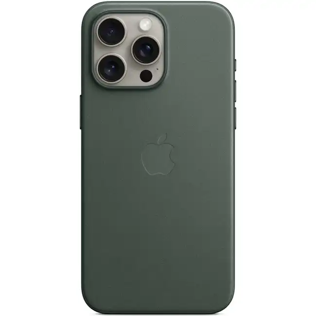 Аксессуары для смартфона Apple Чехол для iPhone 15 Pro Max FineWoven Case with MagSafe - Evergreen MT503ZM/A