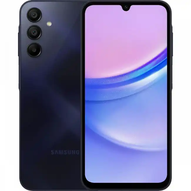 Смартфон Samsung Galaxy A15 Тёмно-синий SM-A155FZKGSKZ (128 Гб, 6 Гб)