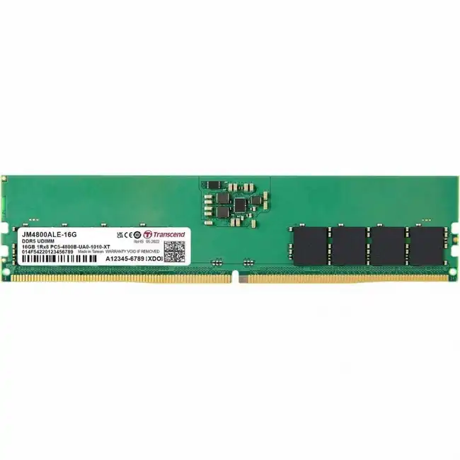 ОЗУ Transcend 16 ГБ JM4800ALE-16G (UDIMM, DDR5, 16 Гб, 4800 МГц)