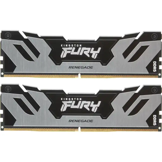 ОЗУ Kingston Fury Renegade Silver KF572C38RSK2-48 (DIMM, DDR5, 48 Гб (2 x 24 Гб), 7200 МГц)