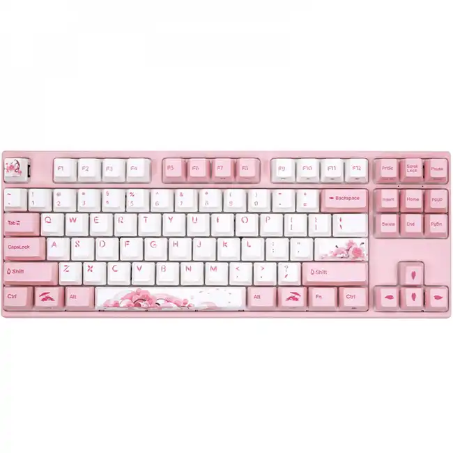 Клавиатура Varmilo VEM87 Sakura R1 EC V2 Rose A33A042B0A3A17A036 (Проводная, USB)