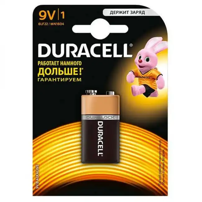 Батарейка Duracell Basic 9V 6LP3146/MN1604 9V 6LR61-MN/6LP3146/MN1604