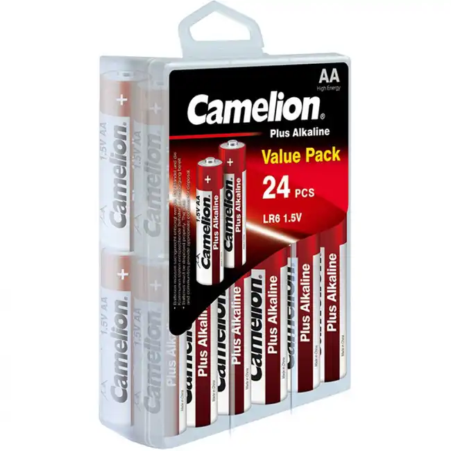 Батарейка CAMELION Plus Alkaline AA (24 шт) LR6-PBH24