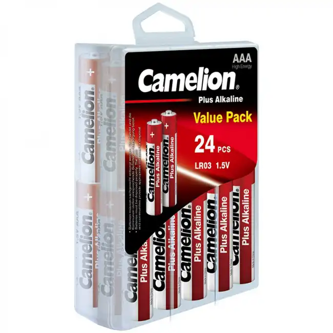 Батарейка CAMELION Plus Alkaline AAA LR03-PBH24