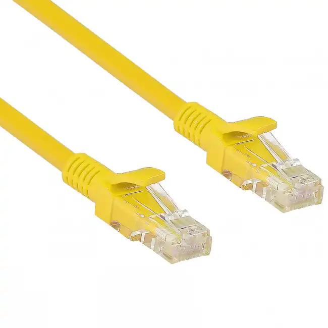 Патч-корд ExeGate UTP-RJ45-RJ45-5e-0,5M-YL EX172880RUS