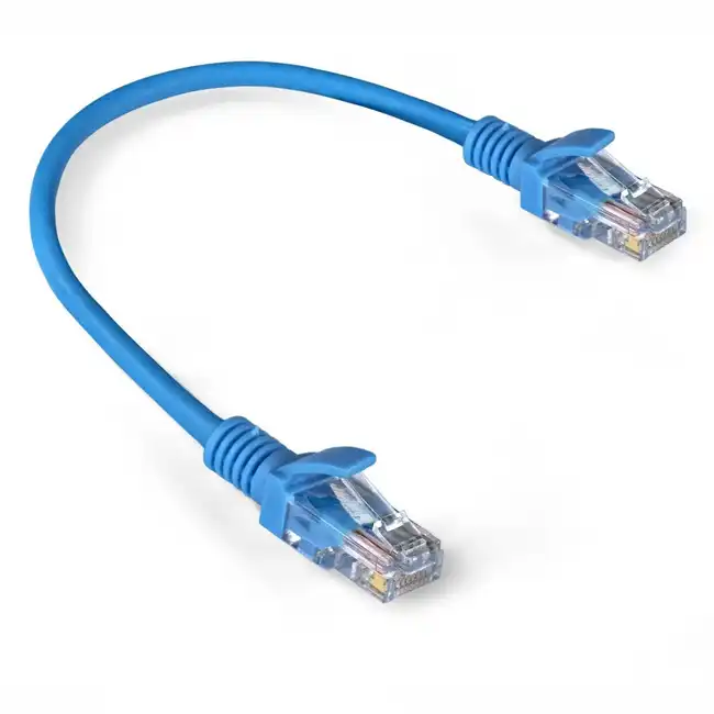 Патч-корд ExeGate UTP-RJ45-RJ45-5e-0,3M-LSZH-BL EX286371RUS