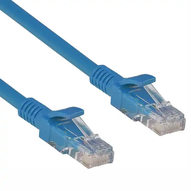 Патч-корд ExeGate UTP-RJ45-RJ45-5e-0,3M-BL EX258667RUS