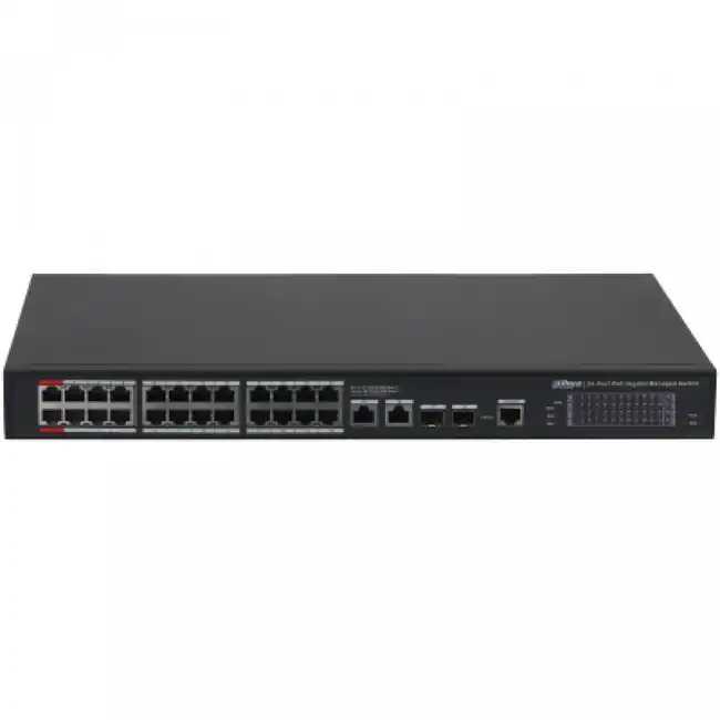 Коммутатор Dahua S4228-24GT-360 DH-S4228-24GT-360 (1000 Base-T (1000 мбит/с), 2 SFP порта)