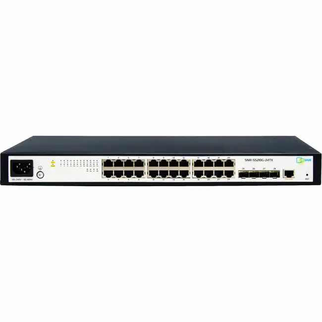 Коммутатор SNR S5210G-24TX-POE SNR-S5210G-24TX-POE (1000 Base-T (1000 мбит/с), 4 SFP порта)