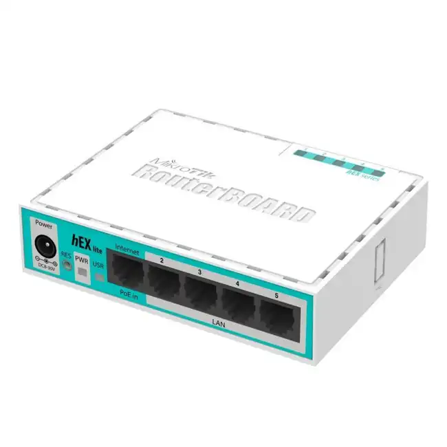 Маршрутизатор Mikrotik hEX lite RB750r2 (10/100 Base-TX (100 мбит/с))