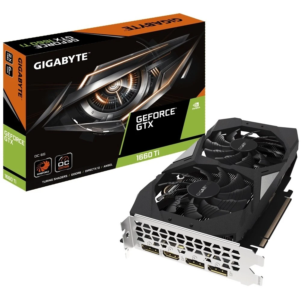 Видеокарта Gigabyte GeForce GTX 1660 Ti GV-N166TOC-6GD1.0A 6 ГБ